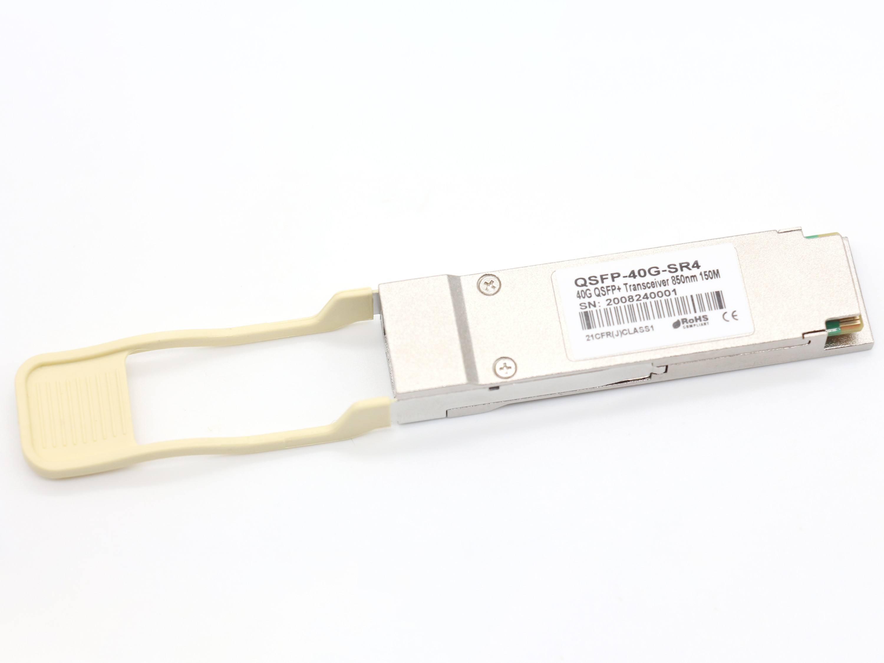 40G Optical Transceiver QSFP+ Multimode Dual-core 150M Dual LC Interface 850nm with DDM QSFP-40G-SR4